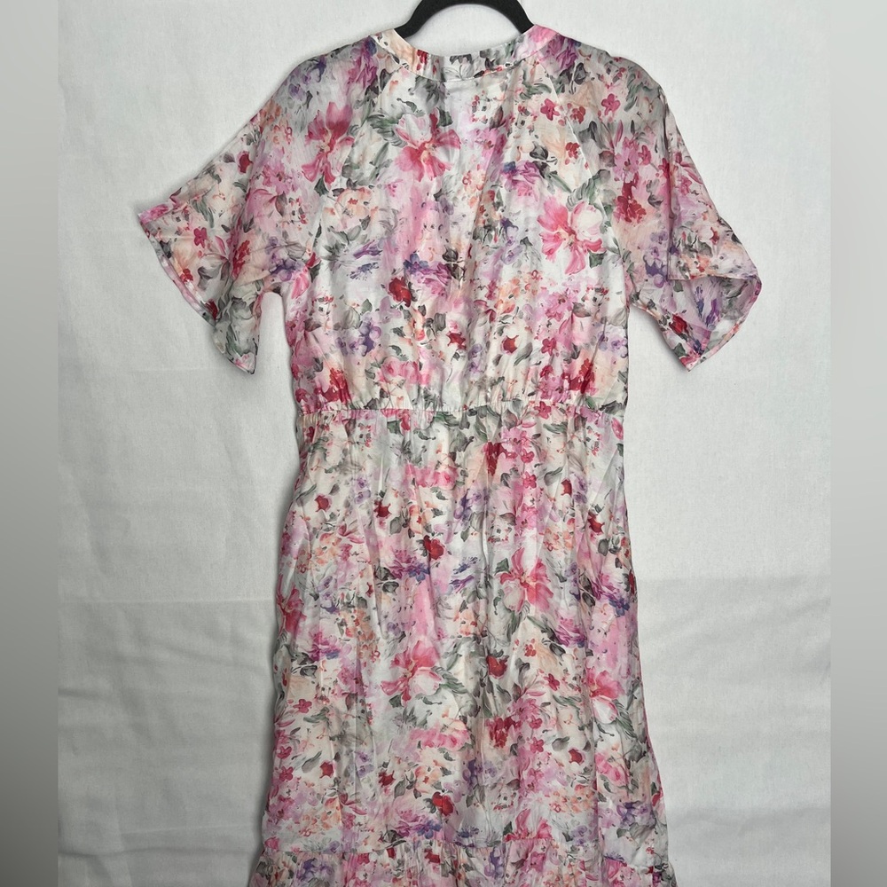 Floral Pink Maxi Dress XL NWOT by Things Between - Picture 6 of 15